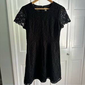J. Crew Black Lace Dress - Size 6
